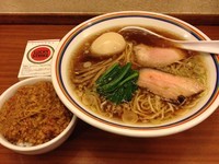 「味玉ラーメン + ミニキーマカレー」@ラーメン暁（＾＾）の写真