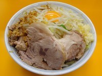 「ラーメン（650円）＋汁なし（100円）＋旨辛（20円）」@ラーメンエース 八王子店の写真