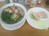 「煮干し香る牡蠣醤油拉麺(ライト煮干し)Ｂ」@MENYA 食い味の道有楽の写真