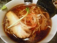 「鯵香る醤油ラーメン ￥750＋大盛り￥150＋肉めし￥250」@中野汁場 進化の写真