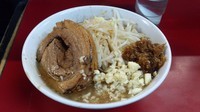 「蓮エビ小ラーメン(麺少・ニンニクカラメ)+巻きチャーシュー」@蓮爾 登戸店の写真