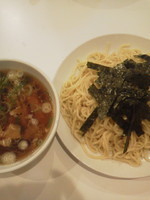 「ざるらぁめん（大盛同額）￥７００－￥１００（クーポン）」@らぁめん ほりうち 新橋店の写真