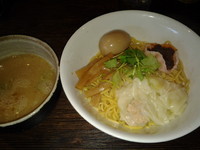 「【12月限定】海老辛つけ麺（並盛）\850」@伝家 志木店の写真