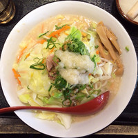 「背脂らぁ麺（ニンニク）」@だるまのめ 狛江店の写真