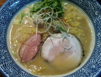 「【限定】純鶏白湯そば（醤油） （131214）」@麺や 而今 大東本店の写真