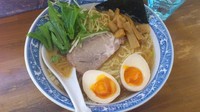 「半熟味玉ラーメン(あっさり 細麺)」@らーめん がんちゃの写真