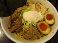 「カレー特製油そば（９００円）」@自家製太打麺 勢拉 稲毛店の写真