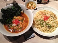 「つけ麺ロッソ + クレソン増し + 〆のリゾット仕立て」@ajito ismの写真