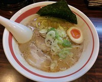 「味玉ラーメン（太麺）\750＋チャーシュー丼\180」@ラーメン長山の写真