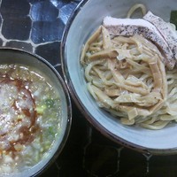 「【限定】海老つけ麺（中盛300g） ９００円」@特級鶏蕎麦 龍介の写真