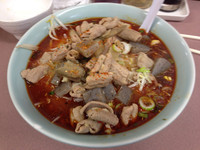 「台湾ラーメン+もつ煮」@くるまやラーメン おゆみ店の写真