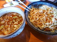 「海老香つけ麺（830円）+辛味（100円）」@麺や 虎ノ道の写真