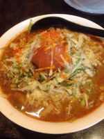 「チーズトマト坦々麺+大盛り+小ライス」@猪八戒NEOの写真