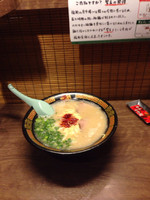 「ラーメン➕替え玉  950円」@一蘭 広島本通店の写真