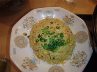 「半チャンラーメンセット(860円)(硬め)」@とんこつラーメン屋台 福岡空港の写真