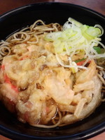 「豚紅生姜天そば480円」@大江戸そば 錦糸町東店の写真