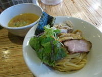 「鶏つけそば 塩（鶏×ホタテ）」@NOODLE STOCK 鶴おかの写真