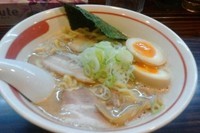 「味玉らーめん (太麺、大盛無料）」@ラーメン長山の写真