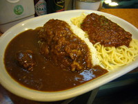 「トッピングセット（ビーフカレー、ミートソース）」@パピーの写真