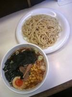 「スペシャルつけ麺７００円+サービスライス」@ラーメン味の江差家の写真