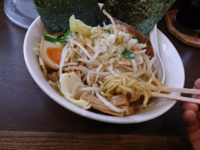「ワイルドブッチャー麺・脂少な目」@麺屋ブッチャーの写真
