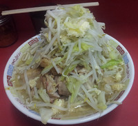 「大ラーメン豚ダブル＋ニンニク多め」@ラーメン二郎 ひばりヶ丘駅前店の写真