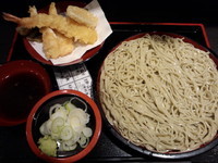 「天ぷらセット（もり）580円」@つぼみ家 神田東口店の写真