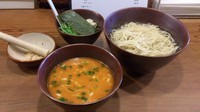 「担々つけ麺(２５０ｇ・あつもり)」@イツワ製麺所食堂 東神奈川店の写真