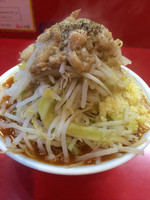 「辛いミニラーメン ヤサイ、アブラ、ニンニク小」@麺屋 桐龍の写真