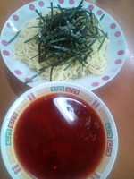 「つけ麺大盛り（１．５玉）大辛」@はらだの写真