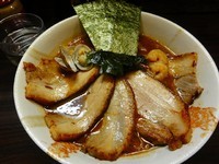 「魚介味噌ラーメン　880円　チャーシュー200円」@麺屋 優創の写真