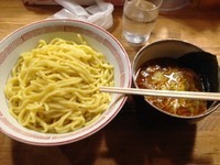 「辛味つけ麺中盛あつもり」@つけ麺屋 やすべえ 秋葉原店の写真
