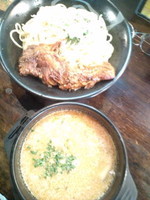 「つけ麺　２玉300g＋なんこつチャーシュー」@らーめん神月の写真