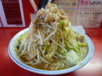 「小ラーメン（野菜　アブラ　タマネギ）」@麺屋 桐龍の写真