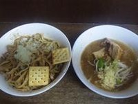 「【限定】 カレー油味噌つけ麺(仮)：800円」@蓮爾 さんこま店の写真