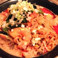 「マスカルポーネ風味の海鮮汁なし担々麺」@炎神の写真