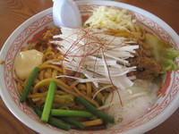 「焼きまぜそば（限定）中盛り　550円（クーポン利用）」@常勝軒 伊勢崎総本店の写真