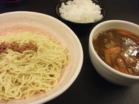 「ビーフカレーつけ麺+ライス」@ラーメン大至の写真