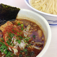 「濃厚無骨つけ麺　だしもり　平打うどん麺　550円」@麺絆景勝軒 伊勢崎日乃出町店の写真