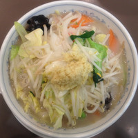 「毎日野菜たんめん  700円（生姜増し、麺かため）」@たんめん専門店 百菜の写真