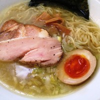 「【限定】筑波シャモと筑波鶏をつかった塩ラーメン」@麺や 武蒼の写真