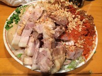 「限定　汁なし豚担麺（８５０円）＋トッピング」@豚星。の写真