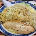 角ふじ麺（大）野菜チョイ増し￥850＋ミニ炒飯セット￥200