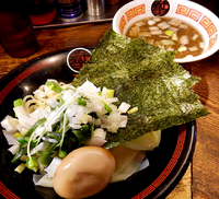 「塩煮干しつけ麺（麺200g)＋味玉（900円）」@すごい煮干ラーメン凪 渋谷東口店の写真