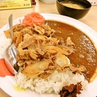 「オリジナルカレ牛(並)530円」@松屋 取手の写真