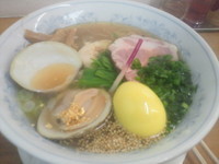 「丸地鶏黄金ﾗｰﾒﾝ(大蛤入り)」@MENYA 食い味の道有楽の写真