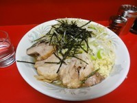 「油そば【塩】期間限定　650円+100円」@ラーメン二郎 西台駅前店の写真