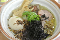 「ホタテとキノコの潮ラーメン全部のせ（９５０円）」@麺場voyageの写真