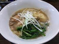 「【1月の限定】和風しおらーめん（並）700円＋キャベチャー1」@伝家 志木店の写真