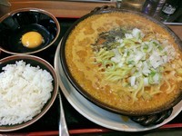 「満州トロトロ担々汁あり油そば（大盛）\850」@濃厚豚骨ラーメン 竹三郎の写真